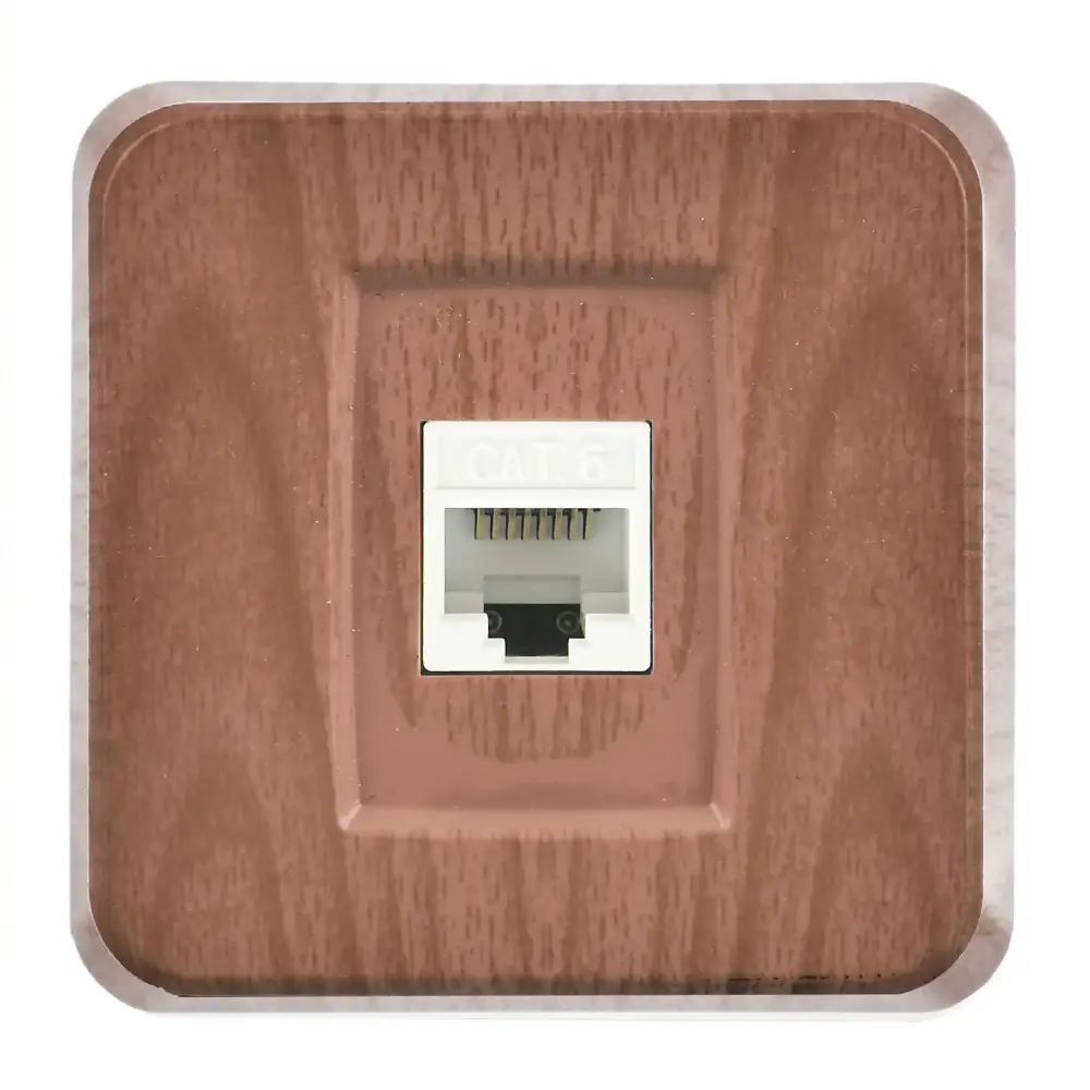 Fantasy Misya Tekli Data Prizi (RJ45 Cat6), Ceviz - 1