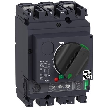 GV5P150H - Motor circuit breaker, TeSys GV5, 3P, 150A, Icu 70kA, thermal magnetic - 2
