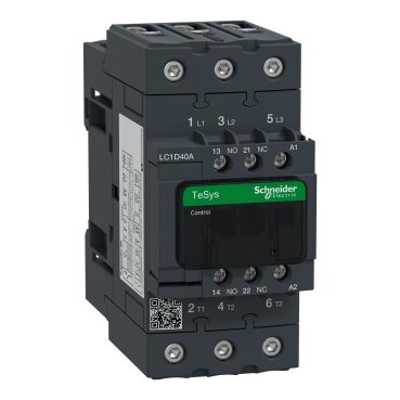 LC1D40AF7 - TeSys D contactor - 3P(3 NO) - AC-3 - <= 440 V 40 A - 110 V AC 50/60 Hz coil - 2