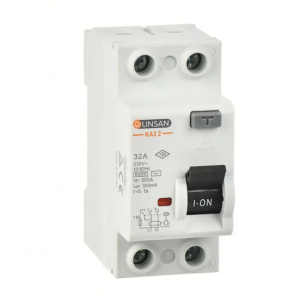 RCCB 2P 6kA 300mA 80A - Günsan